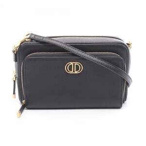 CHRISTIAN DIOR Black Leather Shoulder Bag